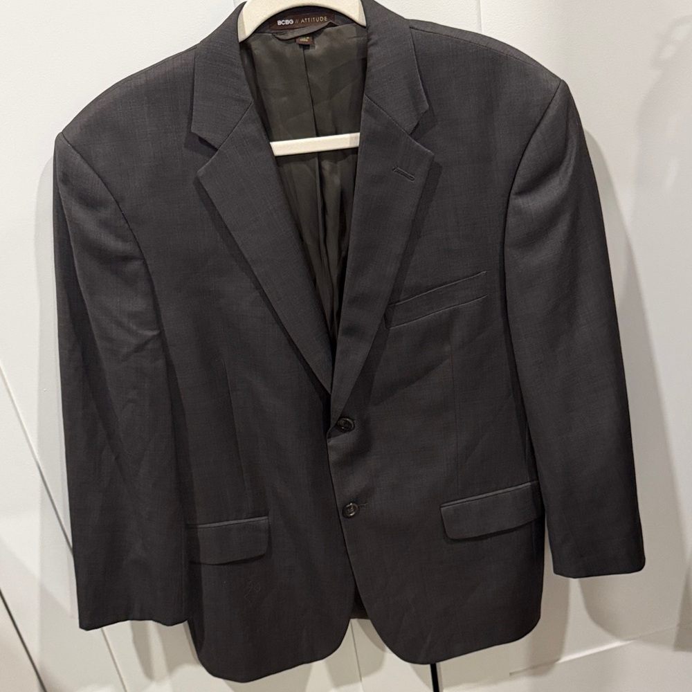BCBG Paris Charcoal Suit Jacket